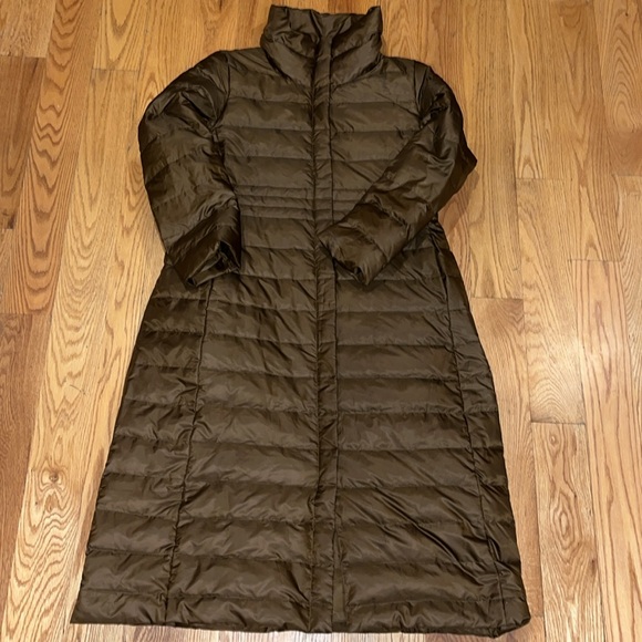Eileen Fisher Funnel Neck Waterproof Down Jacket - Picture 8 of 8